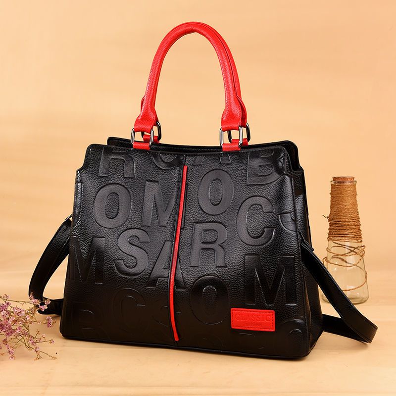 Letter Printed Luxury Handbag