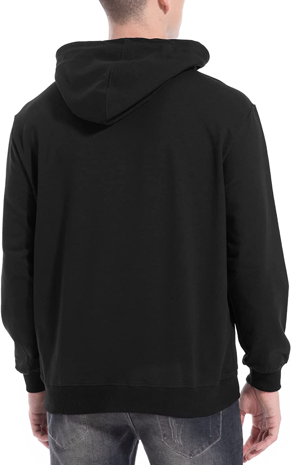 Black Cotton Hoodie