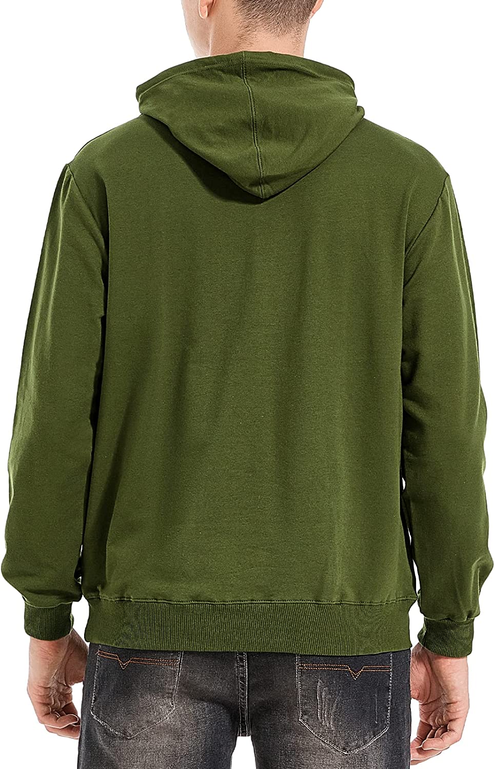 Green Cotton Hoodie