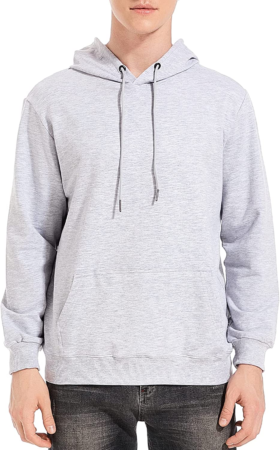 Grey Cotton Hoodie