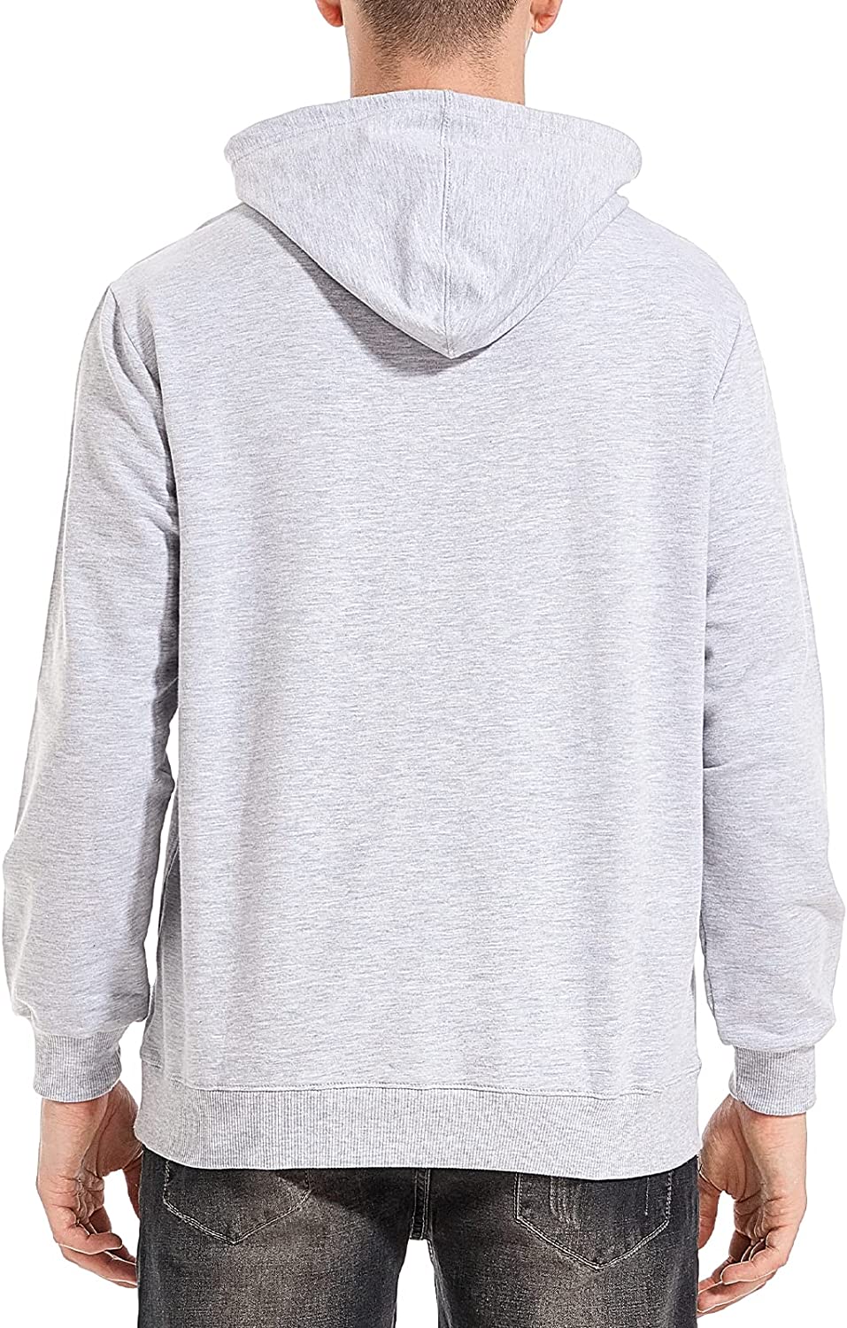 Grey Cotton Hoodie